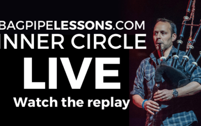 BagpipeLessons.com Inner Circle LIVE — Composer John Dew