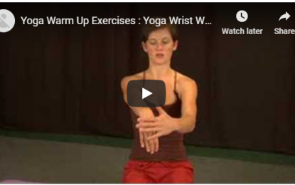 Warm up your hands and wrists with simple stretches